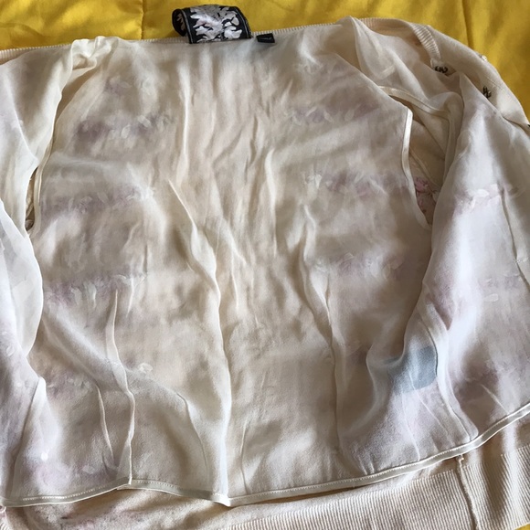 L.A.M.B. Cashmere “Wisteria” Cardigan size Large - Picture 6 of 7